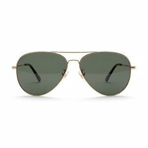 Elegant Gold Aviator Sunglasses